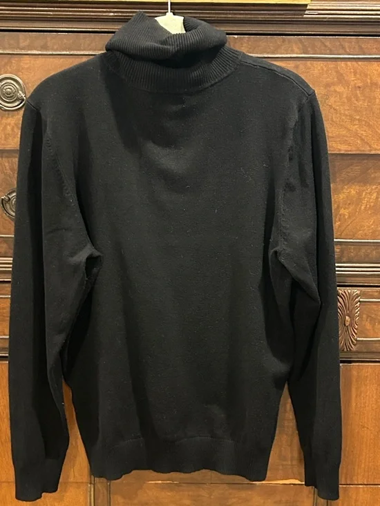 Classic Calvin Klein Black Turtleneck Sweater Women’s Large - Picture 3 of 8